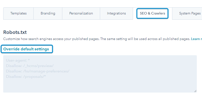 HubSpot SEO & Crawlers